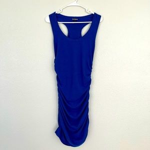 Express women’s blue size L mini tank dress